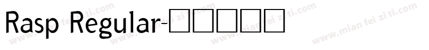 Rasp Regular字体转换
